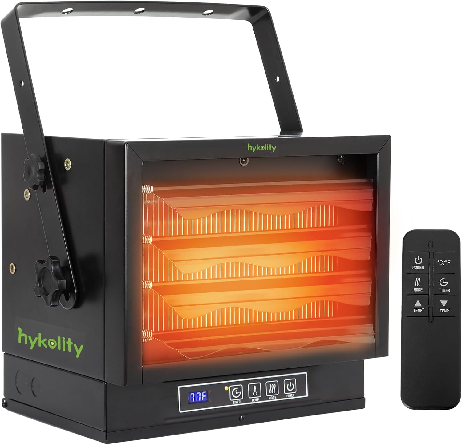 Hykolity 5000W Electric Garage Heater,240V Hardwired Fan-Forced Ceiling Mount Heater, Shop Heater with Built-in Thermostat, Industrial Heater for Garage, Workshop, ETL Certifed