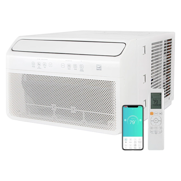 HYKOLITY 10,000 BTU Smart Inverter Window Air Conditioner, Energy Saving WiFi Enable AC Unit, Ultra Quiet with Remote Control, Cools up to 450 Sq. Ft, for Home, Office, Easy Install Kit Included