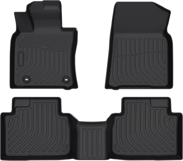 Weize Floor Mats & Cargo Liners Fit for 2018-2024 Toyota Camry Hybrid All Weather Anti-Slip Custom Fit Car Floor Liner Accessories TPE Odorless, 1st and 2nd Row Full Set Car Mats