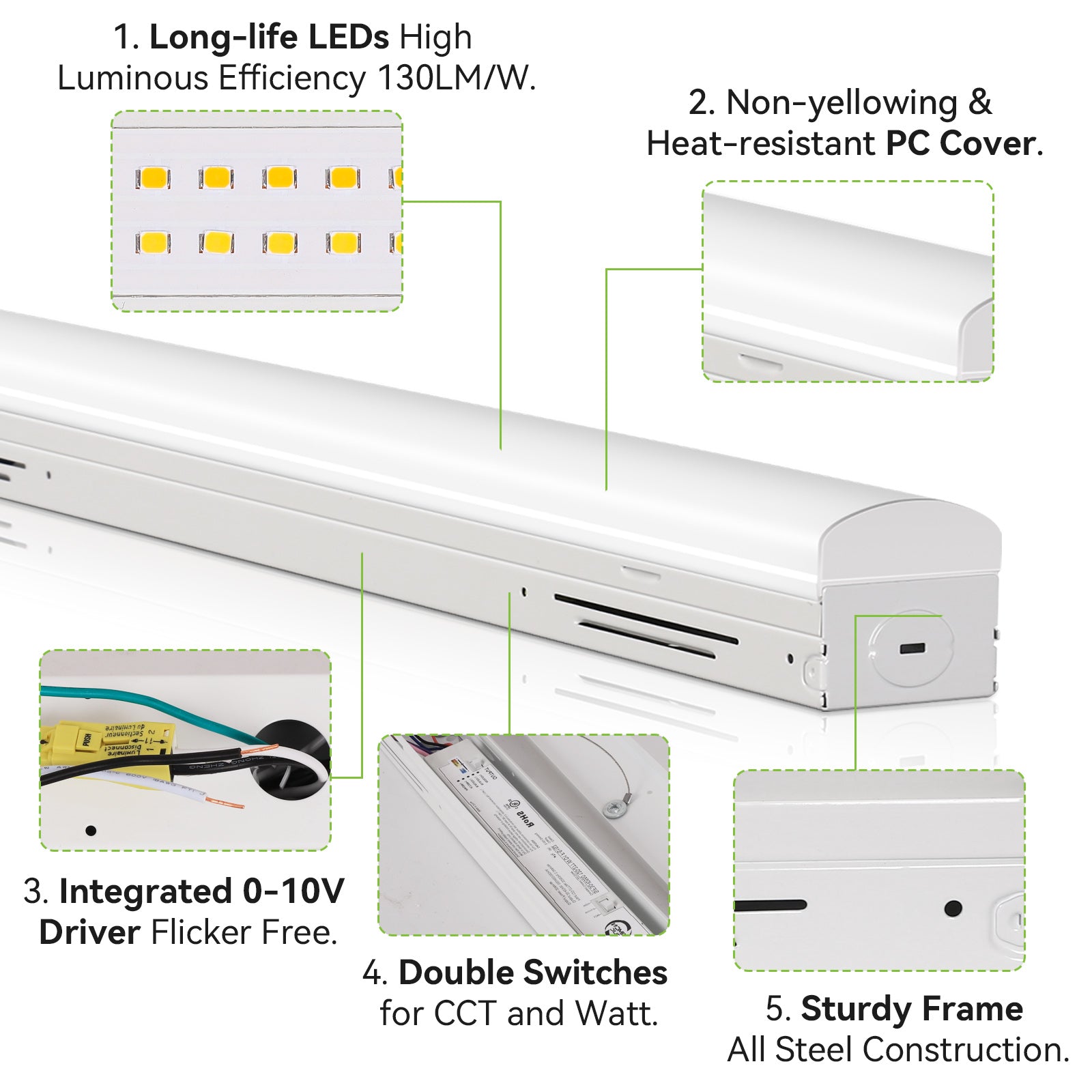 Libra Series 8FT 65 75 90W LED Strip Light 3000K 4000K 5000K